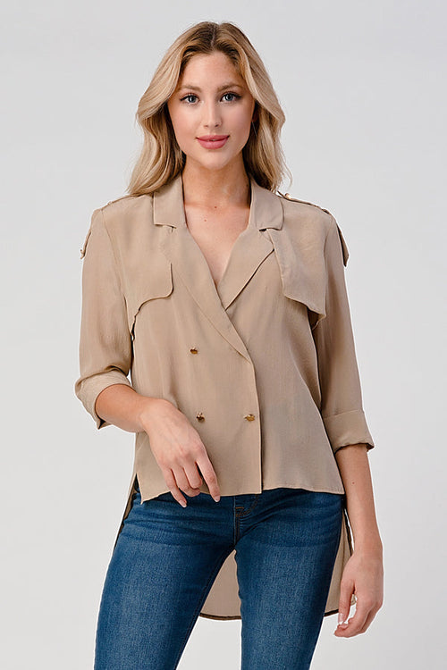 Lumière Studio — Silk Long Sleeve Blouse