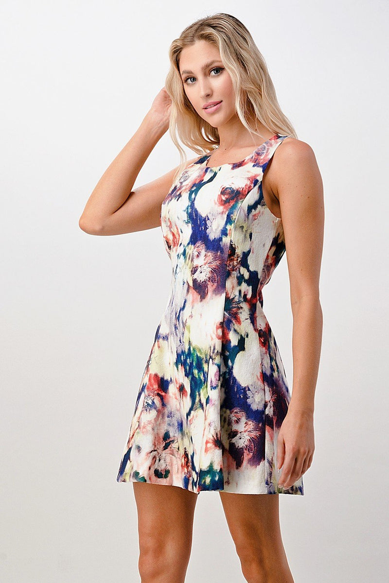 Capri Room — Floral Sleeveless Dress