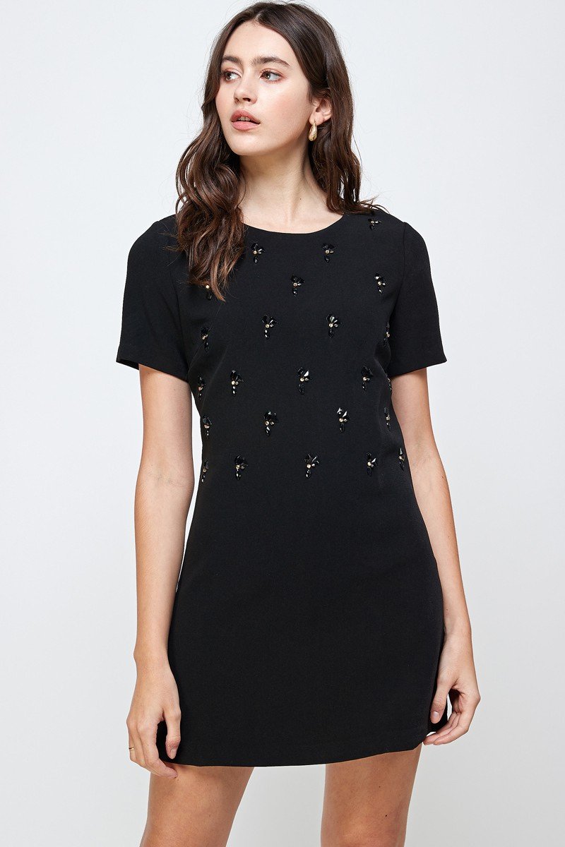 Celeste Embellished Mini Dress
