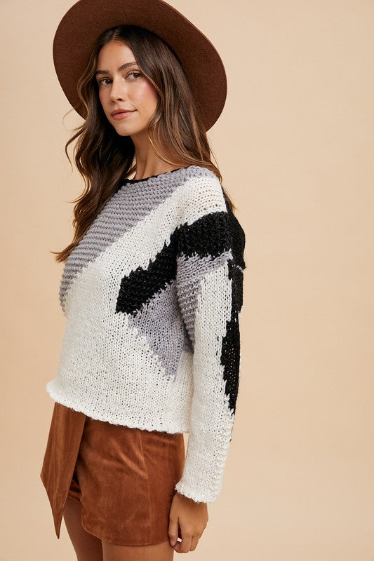 Floréal Collection — Drop‑Shoulder Sweater