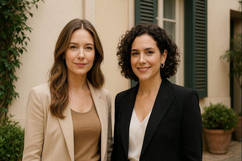 Caroline and Mara, founders of Footsie Fashion